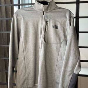 The North Face Light Gray Half-Zip Pullover